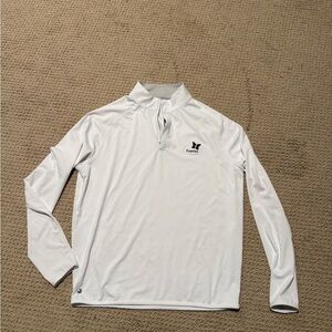 Peter Millar White Lightweight 1/4 Zip